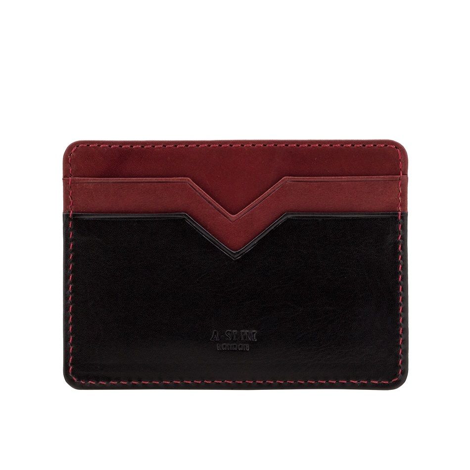 A-SLIM Minimalist Leather Wallet Yaiba - Black